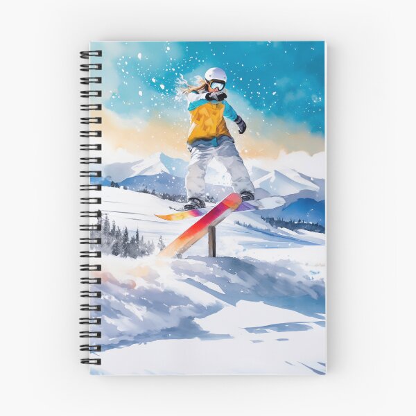 Item preview, A snowboarder mid-jump against snowy mountains, showcasing skill and adventure designed and sold by homydesign.