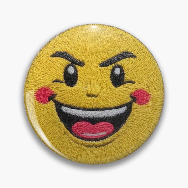 Item preview, emoji embroidery clothing patch V01 designed and sold by CreArtorium.