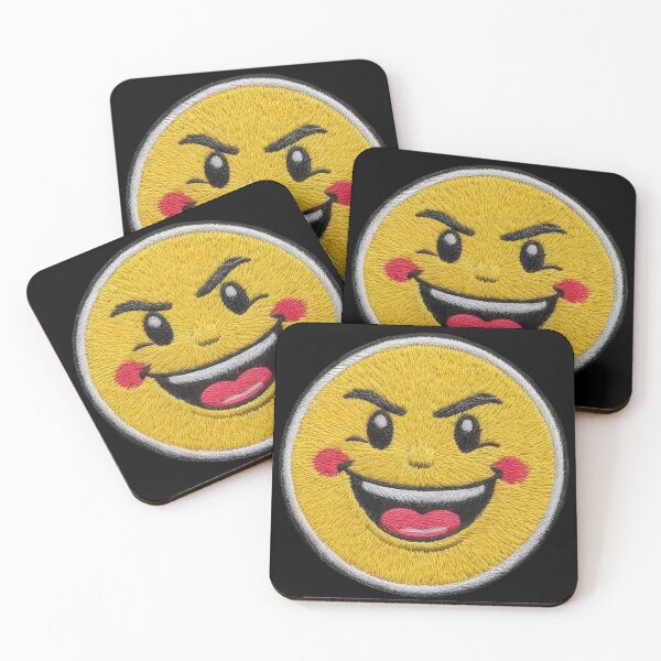 Item preview, emoji embroidery clothing patch V01 designed and sold by CreArtorium.