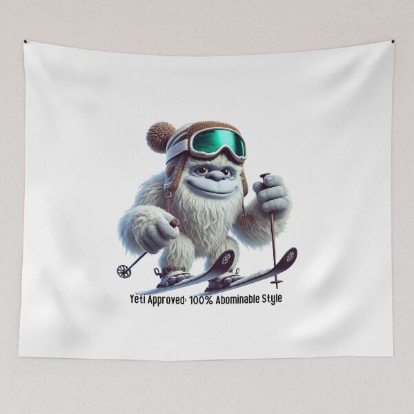 Item preview, Funny Yeti Cartoon Design - Snow Goggles & Winter Fun Adventure designed and sold by MiszungART.