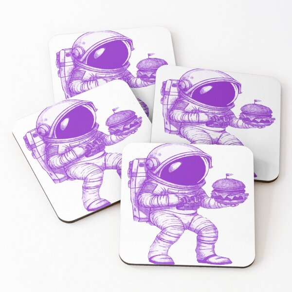 Item preview, Cute Astronaut Eating Burger designed and sold by kinpirks.