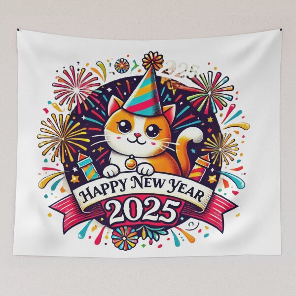 Item preview, New year kitty 2025 designed and sold by MindsAtelier.