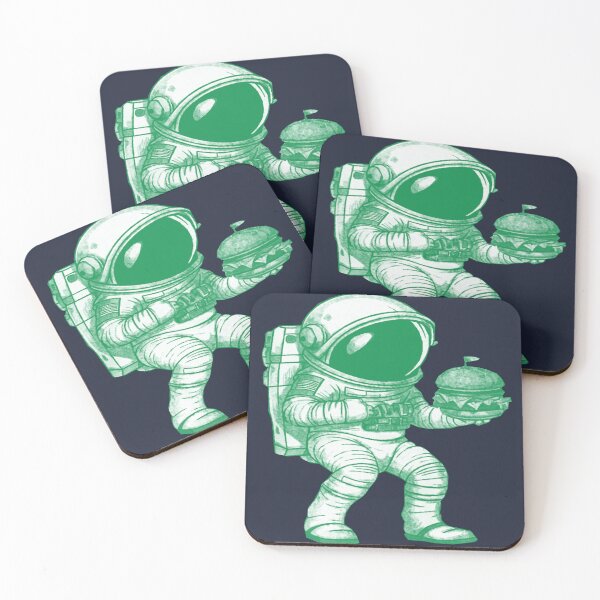Item preview, Cute Astronaut Eating Burger designed and sold by kinpirks.