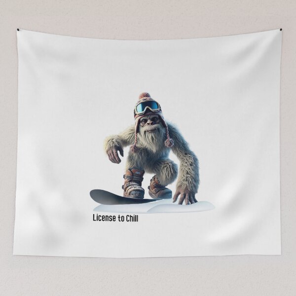 Item preview, Funny Yeti Cartoon Design - Snow Goggles & Winter Fun Adventure designed and sold by MiszungART.
