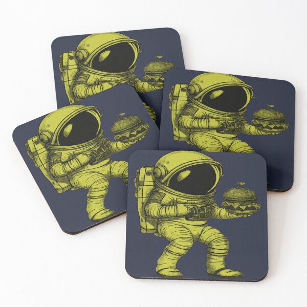 Item preview, Cute Astronaut Eating Burger designed and sold by kinpirks.