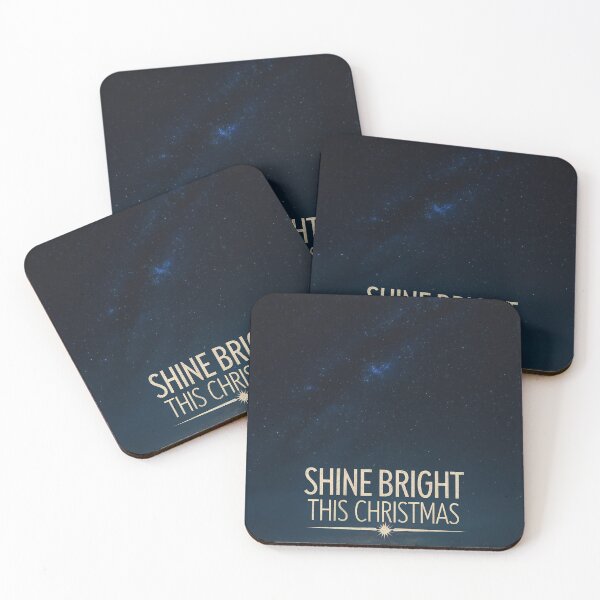 Item preview, Starry Night Sky with Milky Way and Christmas Text Design designed and sold by Creative88Art.