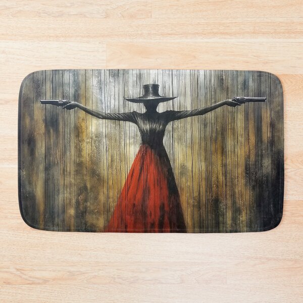 Item preview, Ghostly Gothic Gunslinger in black and crimson red. designed and sold by Shoot-The-Moon.
