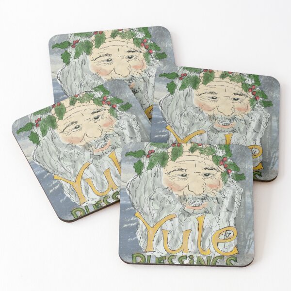 Item preview, Yule, Pagan Winter Solstice Original Hedge Witch Art designed and sold by HedgeWitcheryUK.