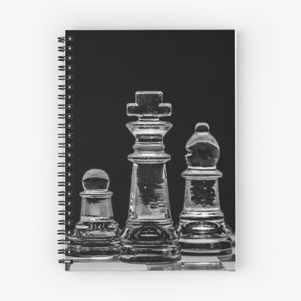Item preview, Chess king bishop pawn - minimalistic elegant design chess figures and chess board designed and sold by Chess64.