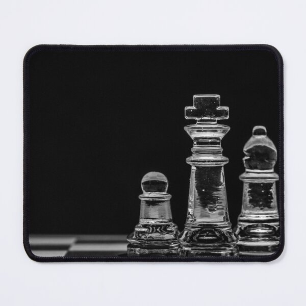 Item preview, Chess king bishop pawn - minimalistic elegant design chess figures and chess board designed and sold by Chess64.