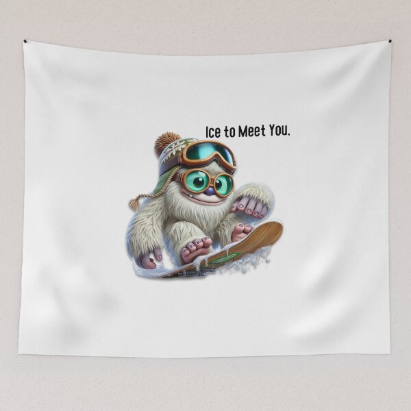 Item preview, Funny Yeti Cartoon Design - Snow Goggles & Winter Fun Adventure designed and sold by MiszungART.