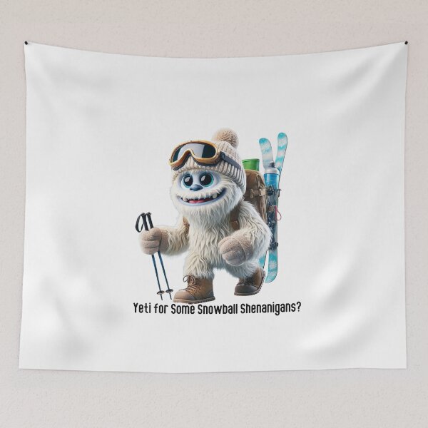 Item preview, Funny Yeti Cartoon Design - Snow Goggles & Winter Fun Adventure designed and sold by MiszungART.