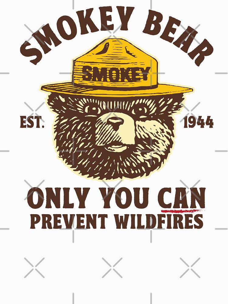 Imagen 7 de 7, Camiseta clásica con la obra PREVENIR INCENDIOS FORESTALES SMOKEY BEAR, diseñada y vendida por TonySpencer.