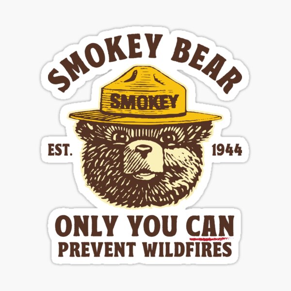 Vista previa del artículo con la obra «PREVENIR INCENDIOS FORESTALES SMOKEY BEAR», diseñado y vendido por TonySpencer.