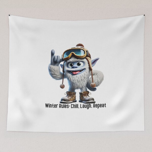 Item preview, Funny Yeti Cartoon Design - Snow Goggles & Winter Fun Adventure designed and sold by MiszungART.