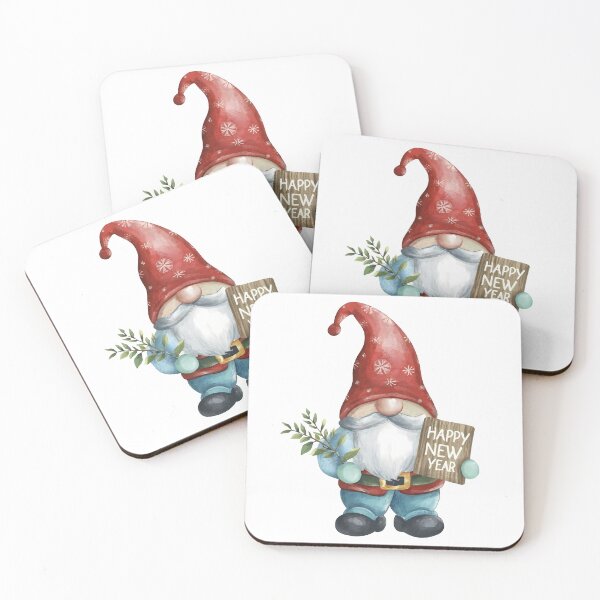 Item preview, Gnome wishes happy new year designed and sold by Asapusri.