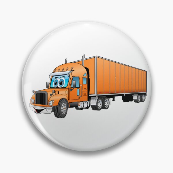 Item preview, Orange semi truck with an orange box trailer designed and sold by Scott Hayes.