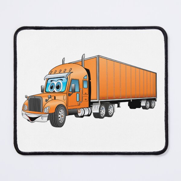 Item preview, Orange semi truck with an orange box trailer designed and sold by Scott Hayes.