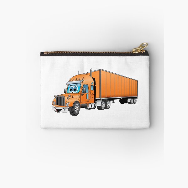 Item preview, Orange semi truck with an orange box trailer designed and sold by Scott Hayes.