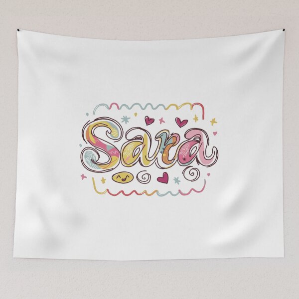 Item preview, sara aesthetic typography funny cute name  designed and sold by bukajart.