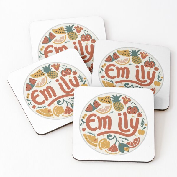 Item preview, emily fruit aesthetic typography funny cute name  designed and sold by bukajart.