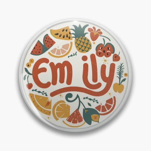 Item preview, emily fruit aesthetic typography funny cute name  designed and sold by bukajart.