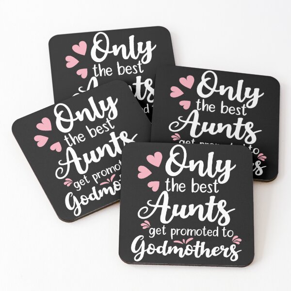 Item preview, Only The Best Aunts Get Promoted to Godmothers designed and sold by AdiApparel.