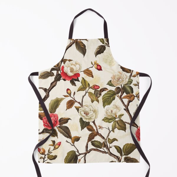 Item preview, A design of lush branches adorned with softly painted blossoms in both red and white hues. designed and sold by HEMRO.