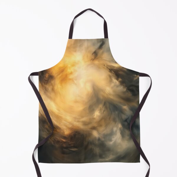 Item preview, A swirling convergence design of light and shadow, with golden hues radiating like a hidden cosmic flame. designed and sold by HEMRO.