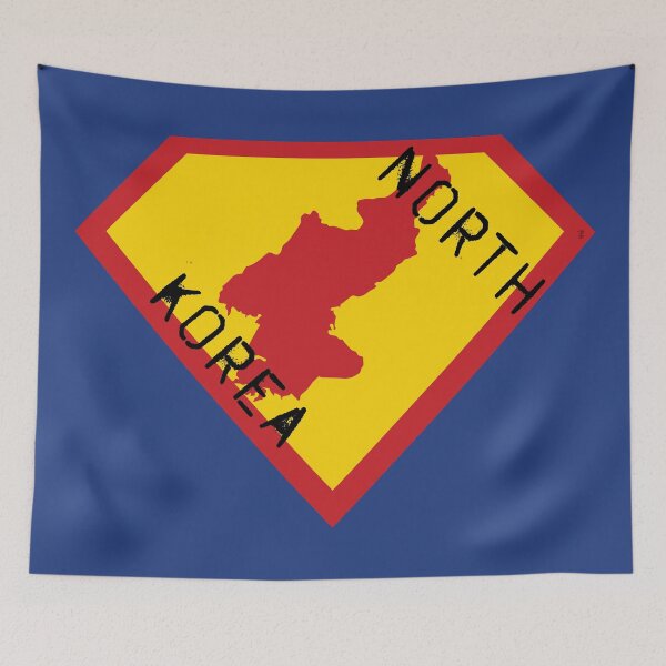 Item preview, NORTH KOREA SHIELD - Freedom Is The Superpower -   SUPERHERO spellout design designed and sold by pelagio.