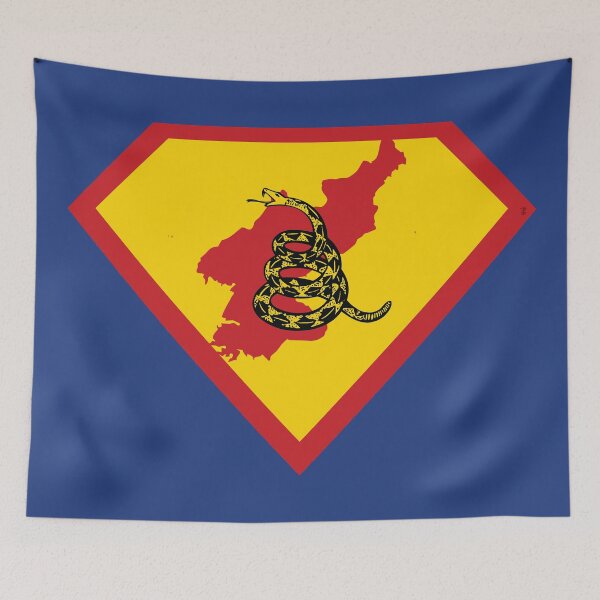Item preview, Copy of NORTH KOREA SHIELD - Freedom Is The Superpower -  Gadsden Snake Flag - Dont Tread On Me SUPERHERO  design designed and sold by pelagio.