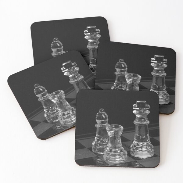 Item preview, Chess king bishop rook - minimalistic elegant design chess figures and chess board designed and sold by Chess64.