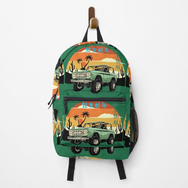 Item preview, "Vintage Off-Road Vehicle with Sunset Background" designed and sold by Graphollio-shop.