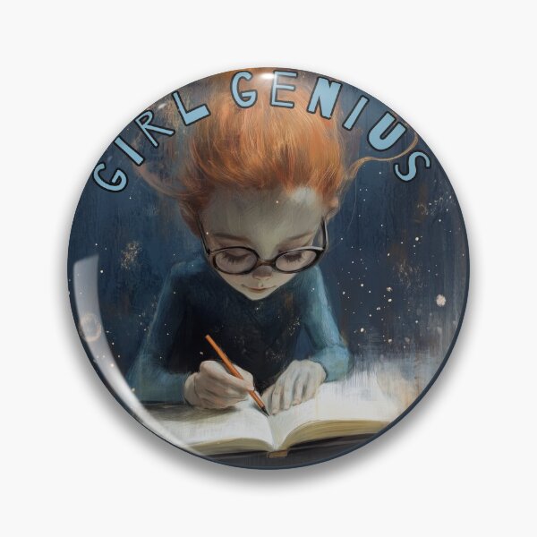 Item preview, Girl Genius in Ginger. Child prodigy at work. designed and sold by Shoot-The-Moon.