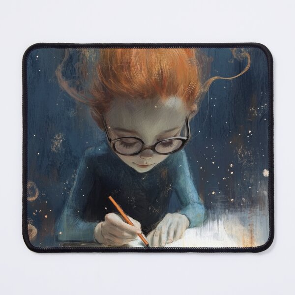 Item preview, Girl Genius in Ginger. Child prodigy at work. designed and sold by Shoot-The-Moon.