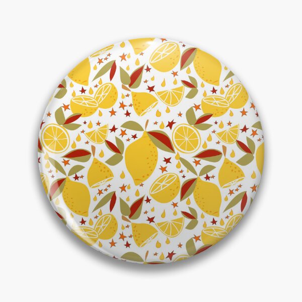 Item preview, Lemon drops - lemon pattern, fruit with leaves, summer vibes designed and sold by MistyLakeArt.