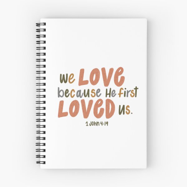 Item preview, We Love Because He First Loved Us designed and sold by CCalligraphyCo.