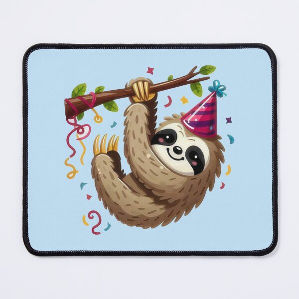Item preview, Sloth clinging to Christmas tree branch designed and sold by MOONE FLOWER.