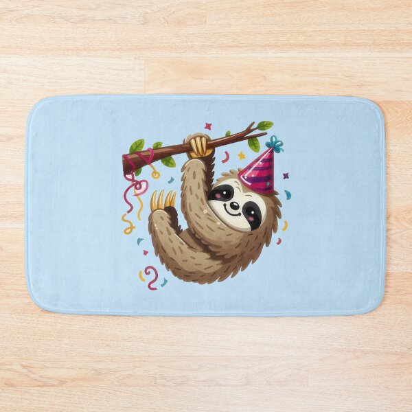 Item preview, Sloth clinging to Christmas tree branch designed and sold by MOONE FLOWER.