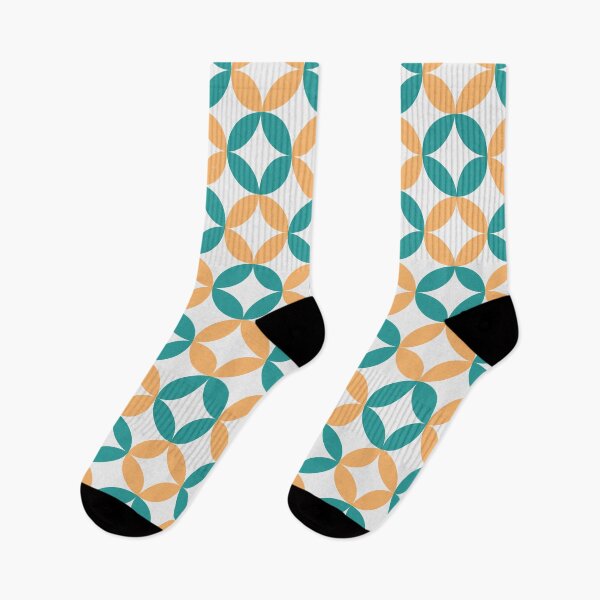 Item preview, Geometric Teal and Orange Circle Pattern designed and sold by mozizy.