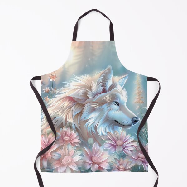 Item preview, Wolf among flowers.Pastel colors.Floral pattern. designed and sold by MagelliShop.