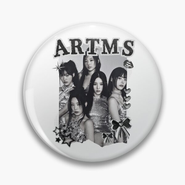 Item preview, ARTMS Kpop Girl Group Black and White Collage Design designed and sold by AJUNICE STUDIO.
