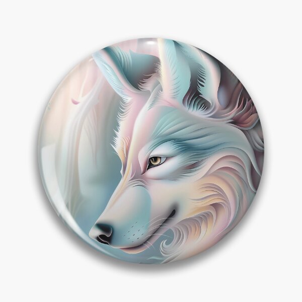 Item preview, Wolf among flowers.Pastel colors.Floral pattern. designed and sold by MagelliShop.