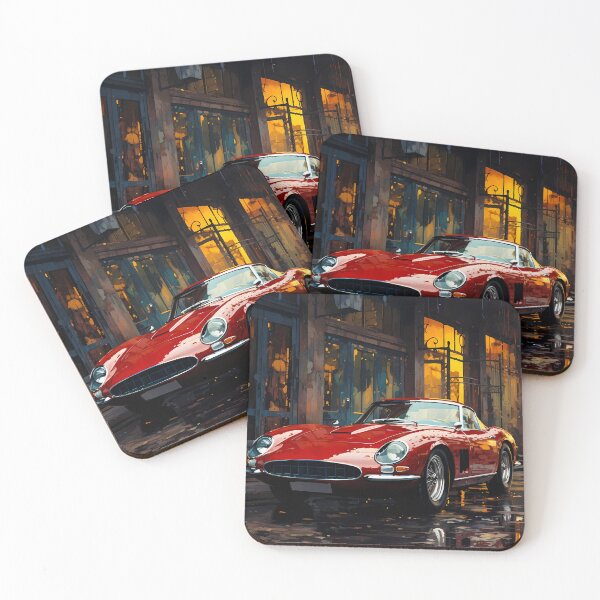 Item preview, Historic Roadster Amidst Autumn Leaves & Old Architecture designed and sold by RevUpDesign.