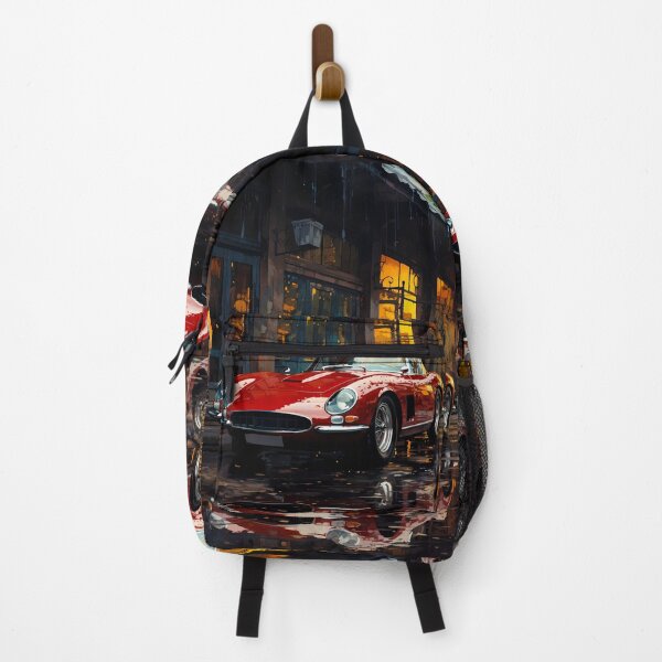 Item preview, Historic Roadster Amidst Autumn Leaves & Old Architecture designed and sold by RevUpDesign.