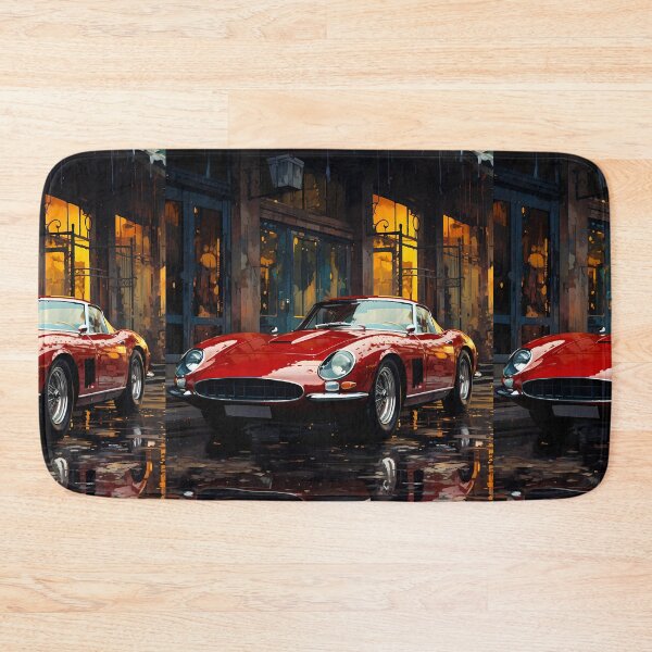Item preview, Historic Roadster Amidst Autumn Leaves & Old Architecture designed and sold by RevUpDesign.