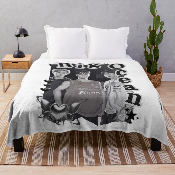 Item preview, Big Ocean Kpop Group Black and White Collage Design designed and sold by AJUNICE STUDIO.