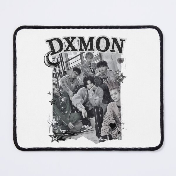 Item preview, DXMON Kpop Group Black and White Collage Design designed and sold by AJUNICE STUDIO.