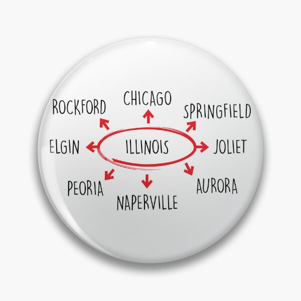 Item preview, Cities of Illinois designed and sold by the-craft-shop.