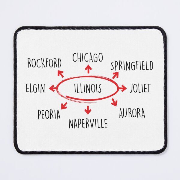 Item preview, Cities of Illinois designed and sold by the-craft-shop.